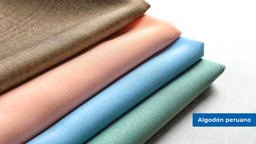Tela de algodón peruano de alta calidad para confección textil